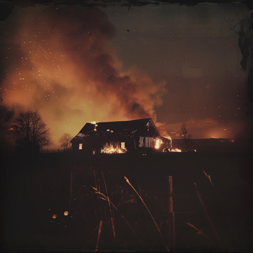benjaminkk12_A_realistic_image_of_a_Danish_house_burning_at_nig_37052df4-36c3-470f-8617-0d933771f67b