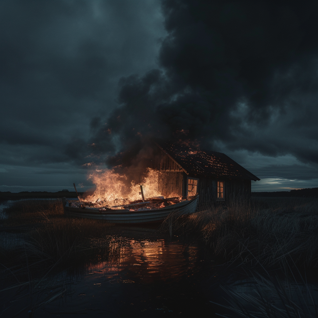 benjaminkk12_realistic_image_of_a_littel_boat_burning_at_night__11c5652b-8b4f-4f31-8792-6bffce74e29c